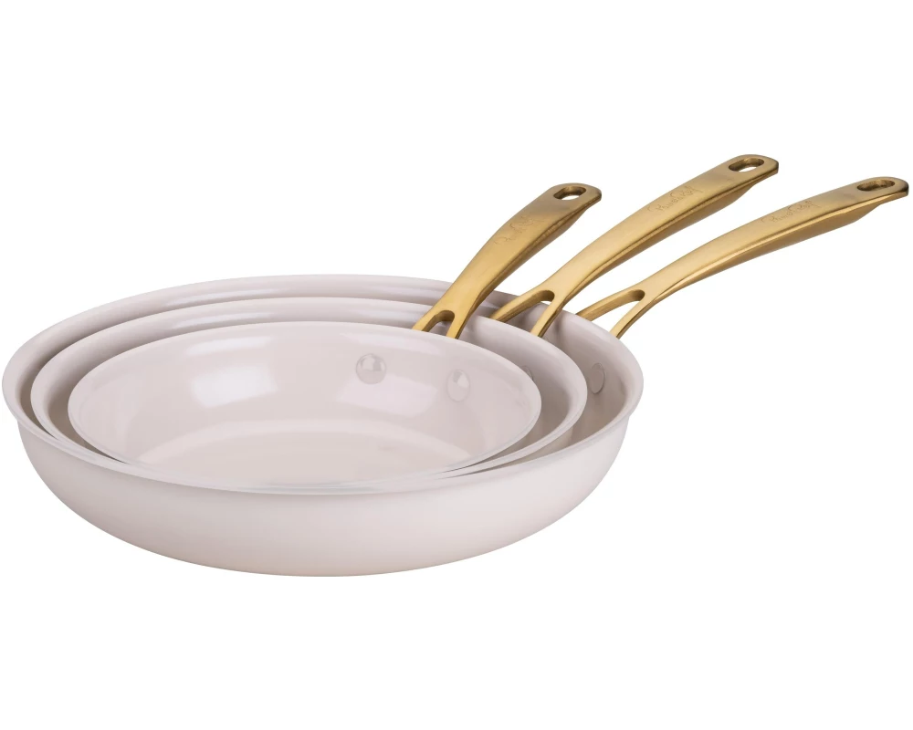 Fackelmann Pfannen-Set Signature 20 / 24 / 28 cm, Beige / Gold