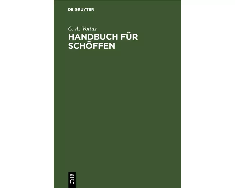 Handbuch für Schöffen