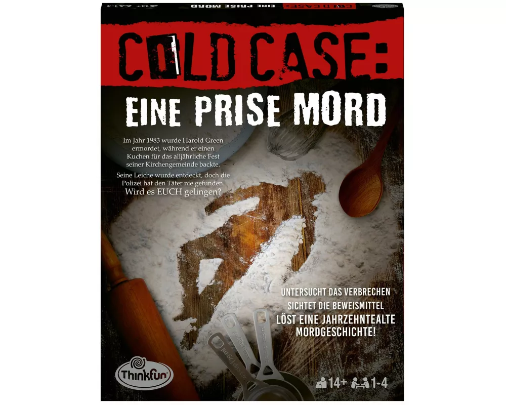 ThinkFun Cold Case: Eine Prise Mord - Kombinationsspiel ab 14 Jahre