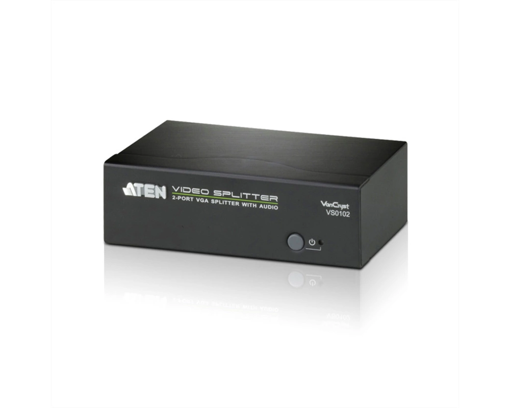 ATEN VS0102 VGA Video-Splitter, 450MHz, Audio, RS232, 2fach