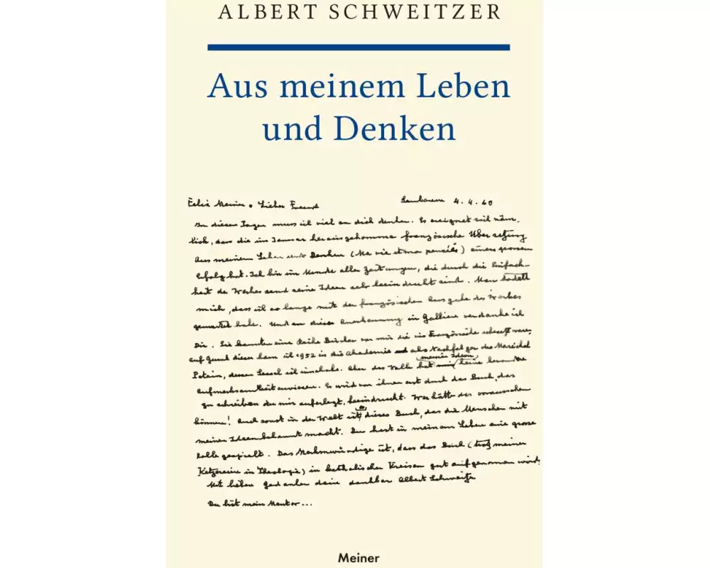 Aus meinem Leben und Denken