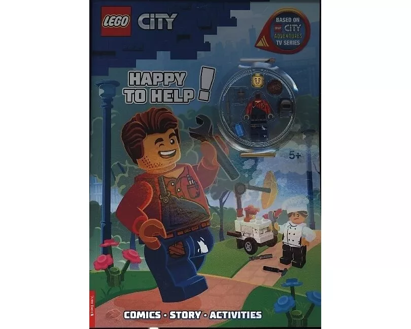 LEGO City: Happy to Help! Activity Book (with Harl Hubbs minifigure)