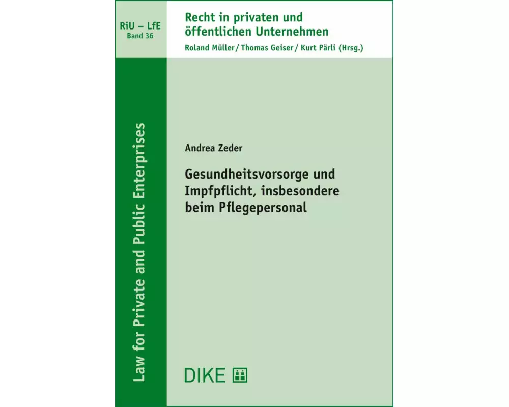 Gesundheitsvorsorge und Impfpflicht, insbesondere beim Pflegepersonal