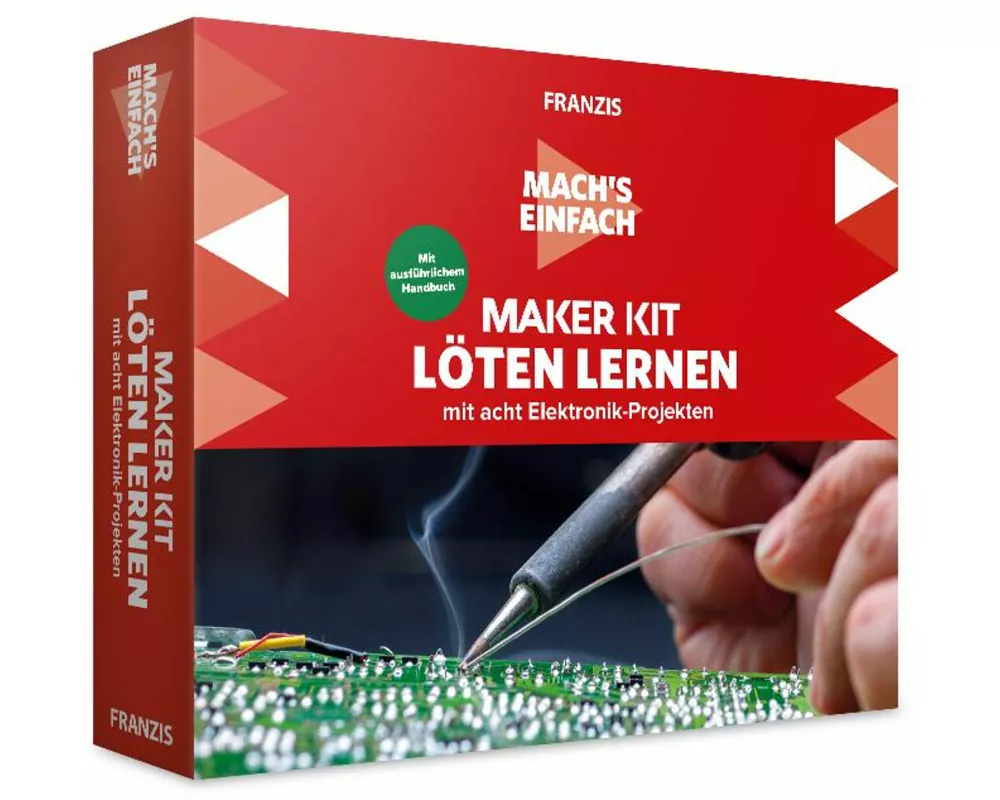 FRANZIS 67122 Mach's einfach Maker Kit Löten lernen