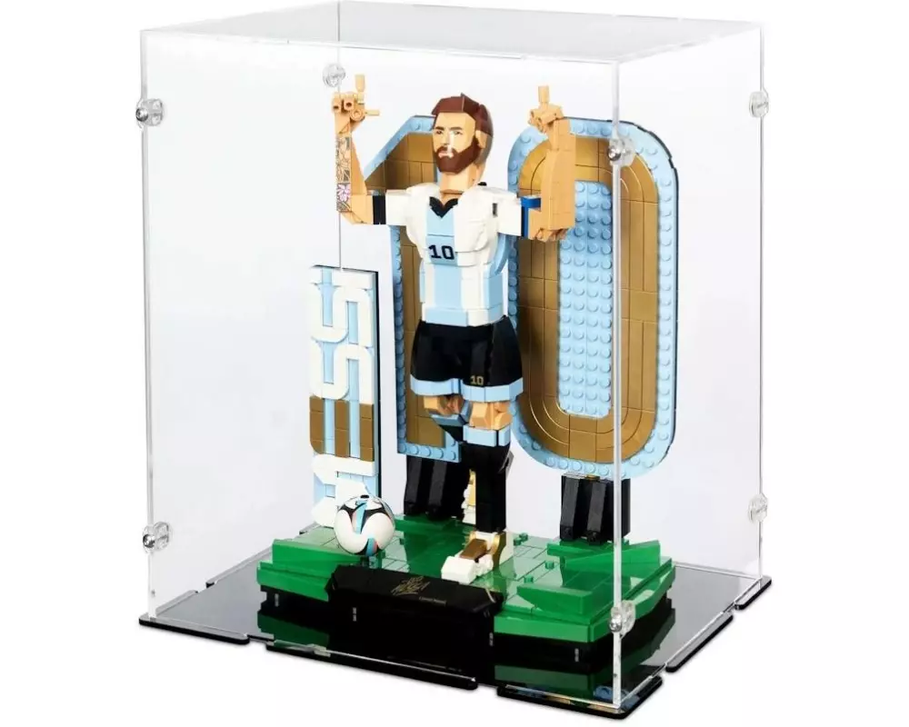 iDisplayit Acryl-Display für 43015 Lionel Messi Fussballlegende