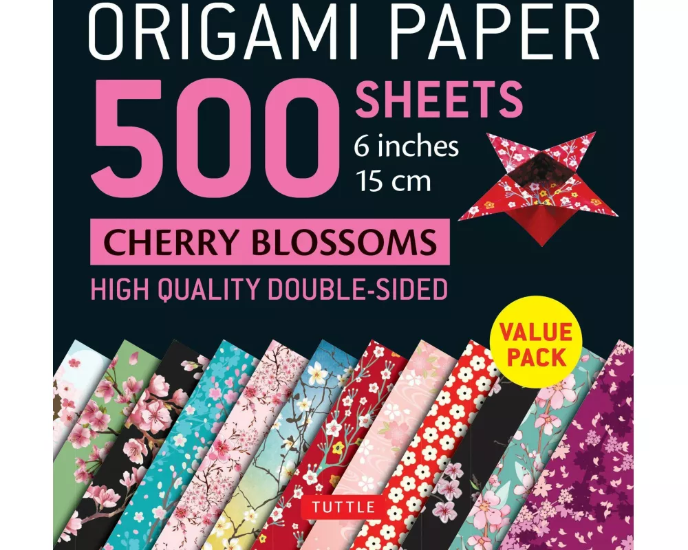 Origami Paper 500 sheets Cherry Blossoms 6 inch (15 cm)