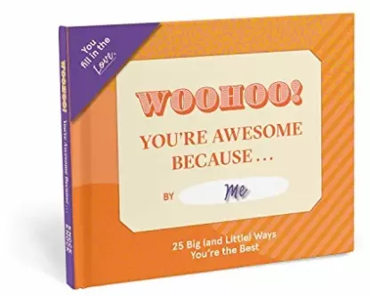 Knock Knock You're Awesome Because … Book Fill in the Love Fill-in-the-Blank Book & Gift Journal