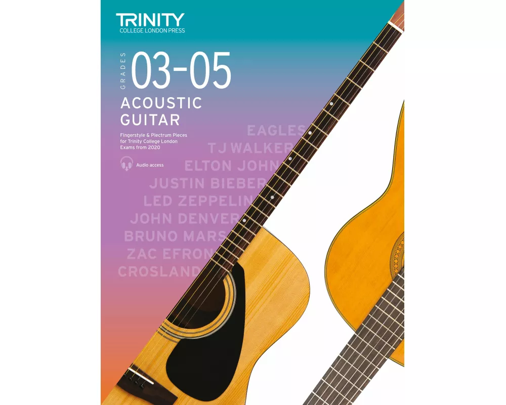 Trinity College London Acoustic Guitar Exam Pieces From 2020: Grades 3–5