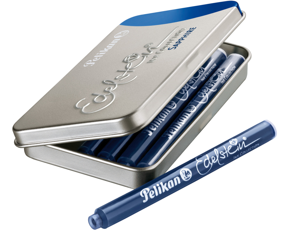 PELIKAN Tintenpatrone Edelstein 339630 blau 6 Stück
