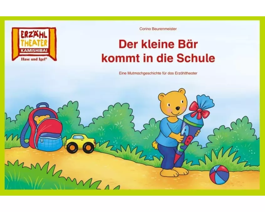 Der kleine Bär kommt in die Schule / Kamishibai Bildkarten