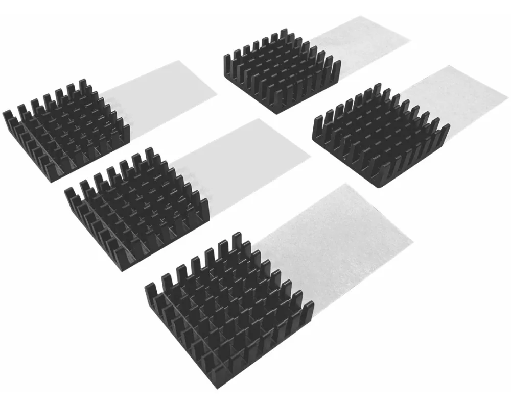 QNAP HS-M2SSD-07 Heatsink for M.2 SSD module 15x15mm Black self adhesive 5 pcs