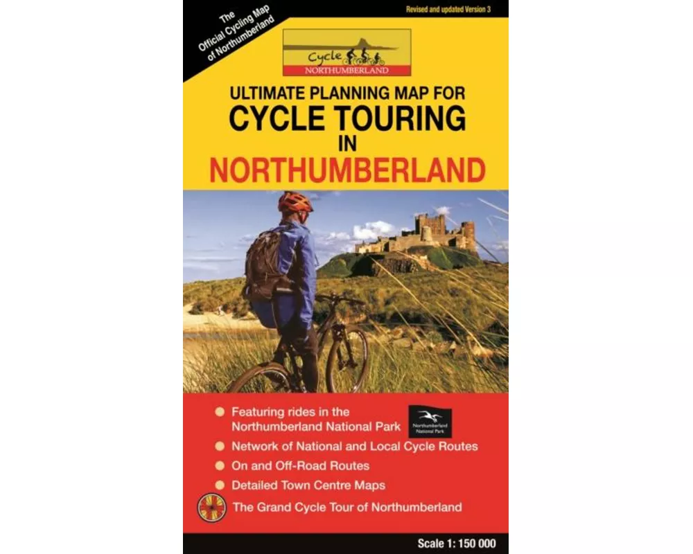 Cycle Touring Map of Northumberland - REV.3
