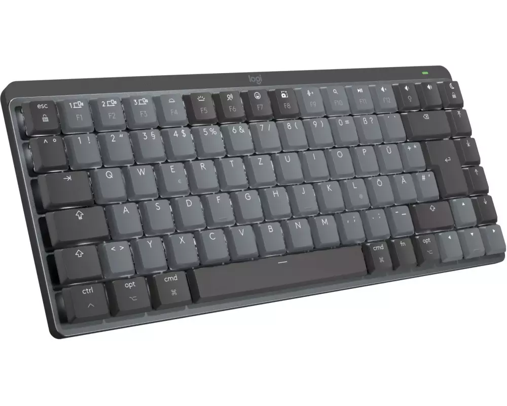 Logitech MX, Mechanical Mini, for Mac, Minimalist, Wireless, Illuminated Keyboard, - SPACE GREY - (CH) - EMEA