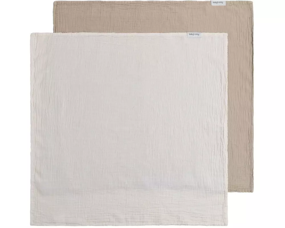 baby's only Pucktuch Tender Beige/Linen, 115 cm x 115 cm