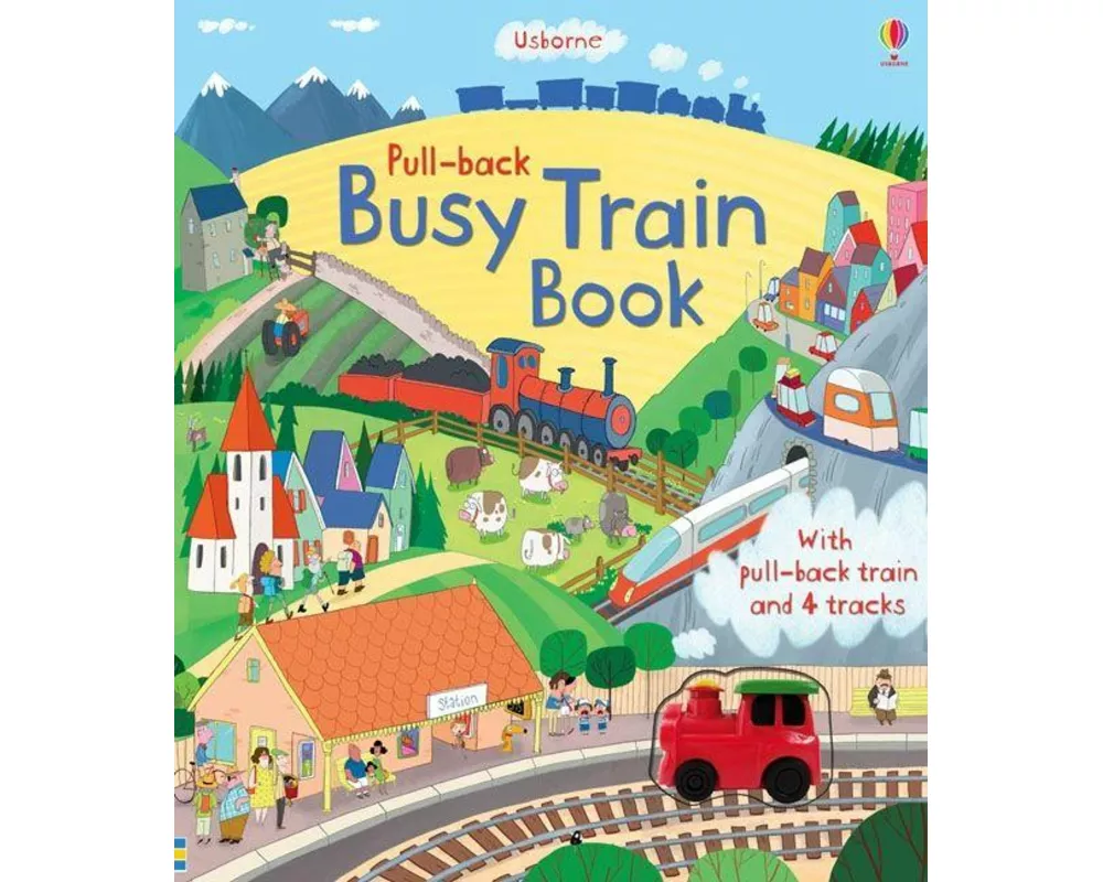 Pull-back Busy Train Book