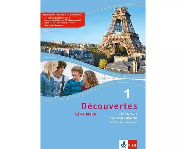 Découvertes Série bleue 1. Fit für Tests und Klassenarbeiten. Arbeitsheft mit Lösungen und Mediensammlung 1. Lernjahr