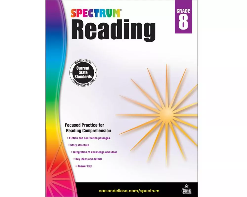 Spectrum Reading Workbook, Grade 8