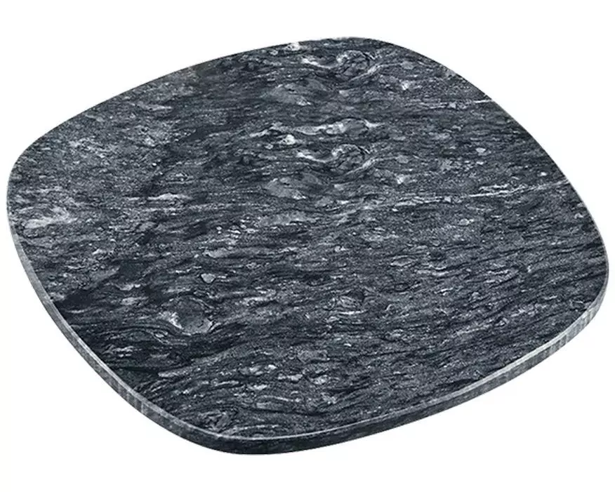 Kesper Servierplatte aus poliertem Marmor, 30 x 25 x 1 cm