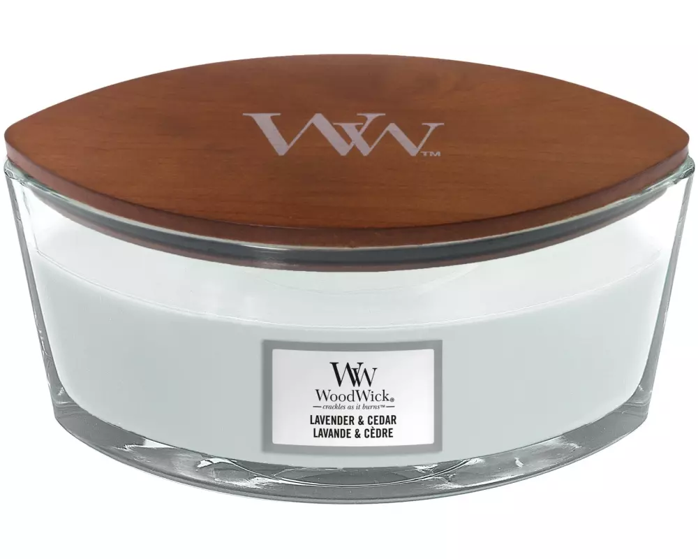 Woodwick Duftkerze Lavender & Cedar Elipse