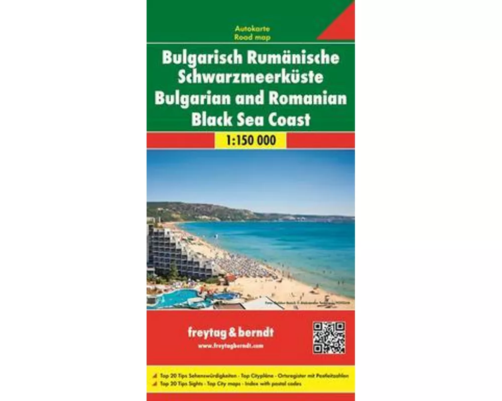 freytag & berndt Straßenkarte Bulgarisch Rumänische Schwarzmeerküste 1:150.000