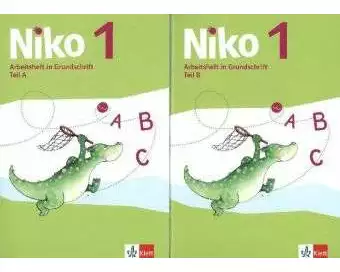 Niko. Arbeitshefte Grundschrift Teil A+B und Schreibtabelle 1. Schuljahr