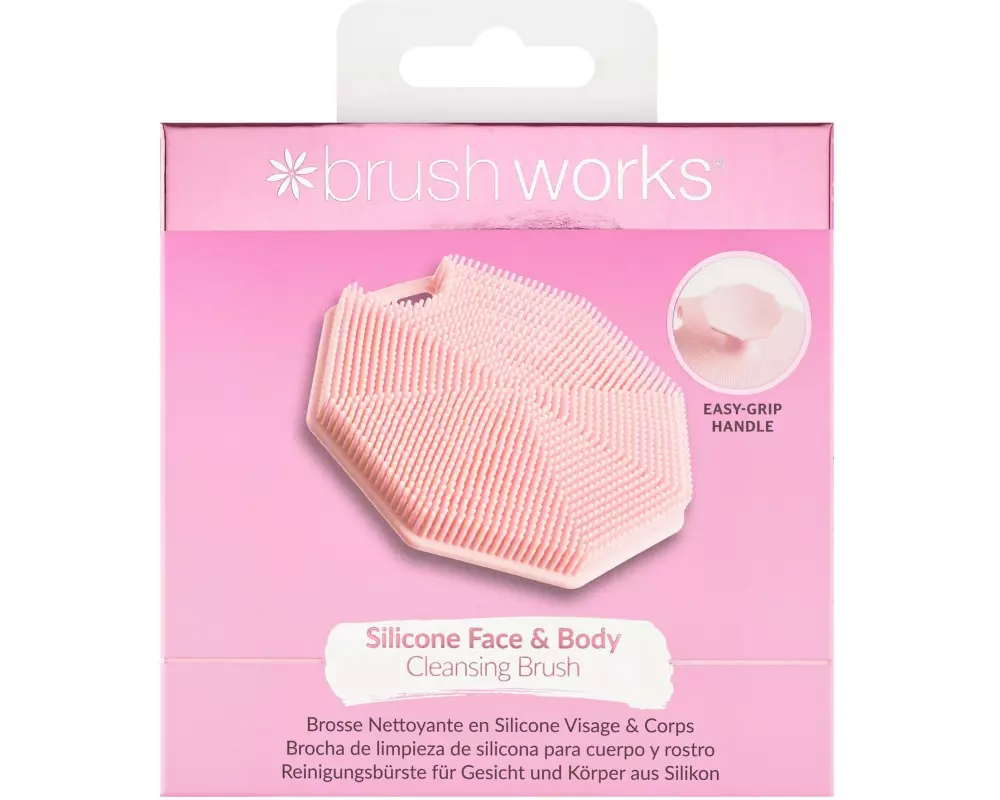 Brushworks Cleansing Brush Silicone, Face & Body