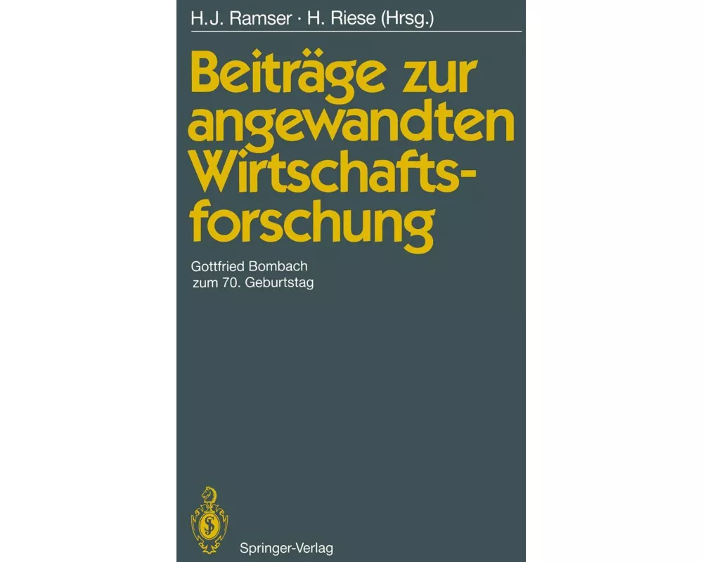 Beiträge zur angewandten Wirtschaftsforschung