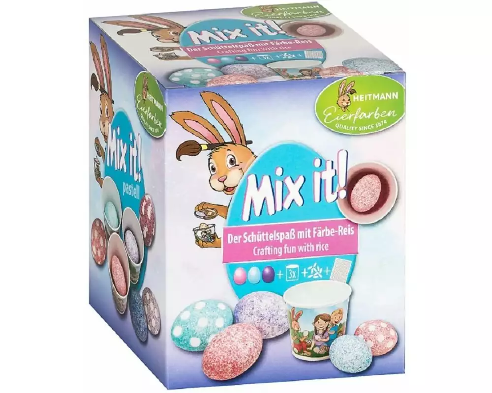 Brauns Heitmann Eierfarben Mix it Pastell 1 Stück, Mehrfarbig