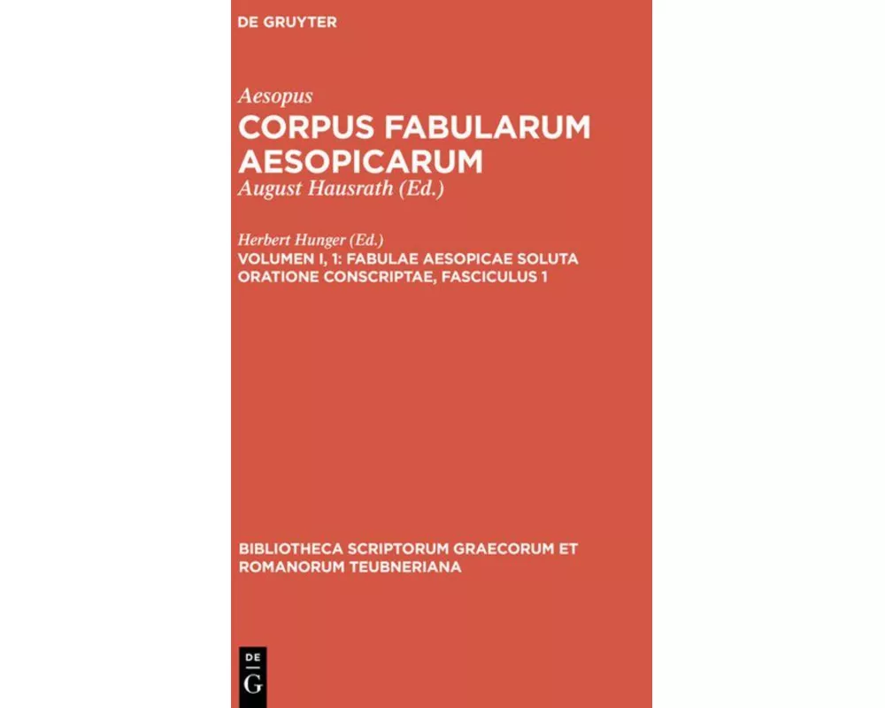 Fabulae Aesopicae soluta oratione conscriptae