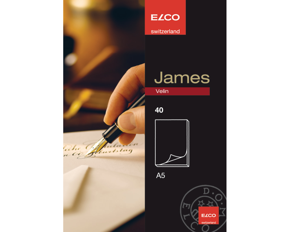 ELCO Schreibblock Velin A5 71312.10 weiss 40 Blatt