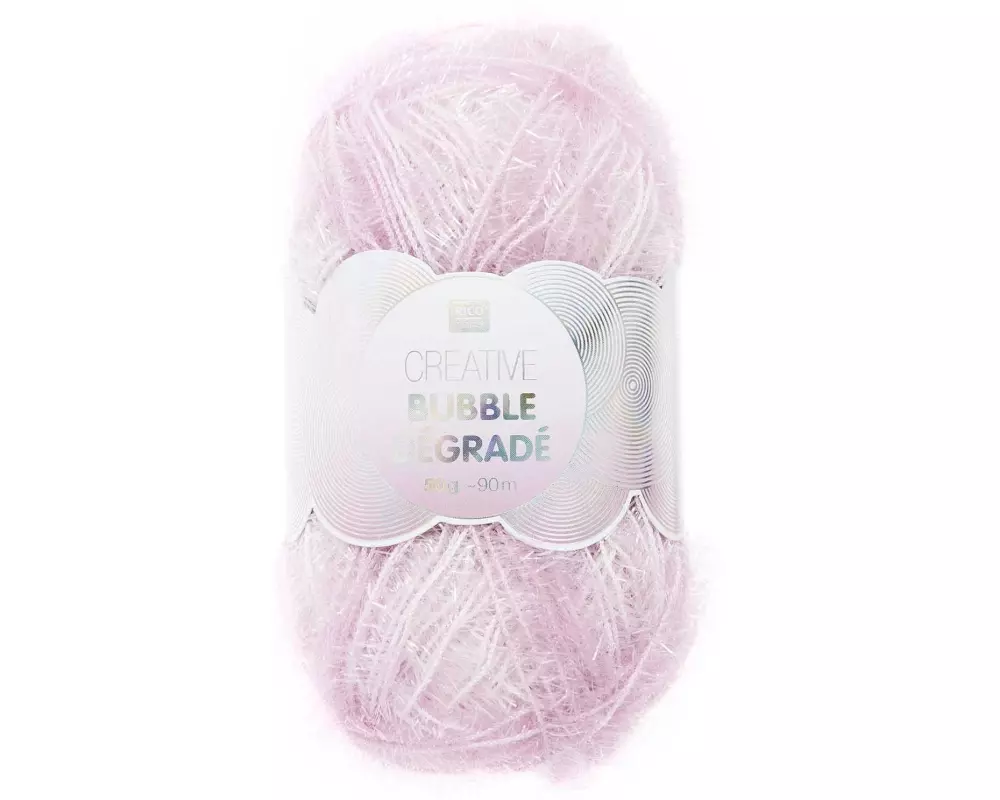Rico Design Wolle Creative Bubble Dégradé 50 g / 90 m, Flieder