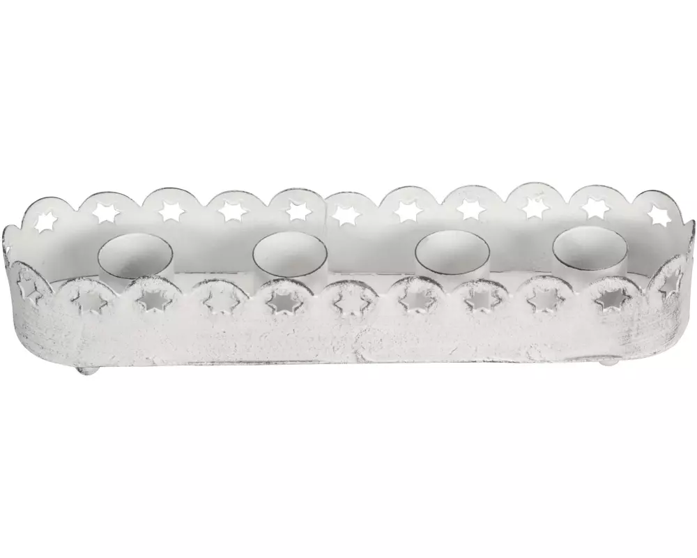 COCON Kerzenhalter für 4 Stück, Weiss