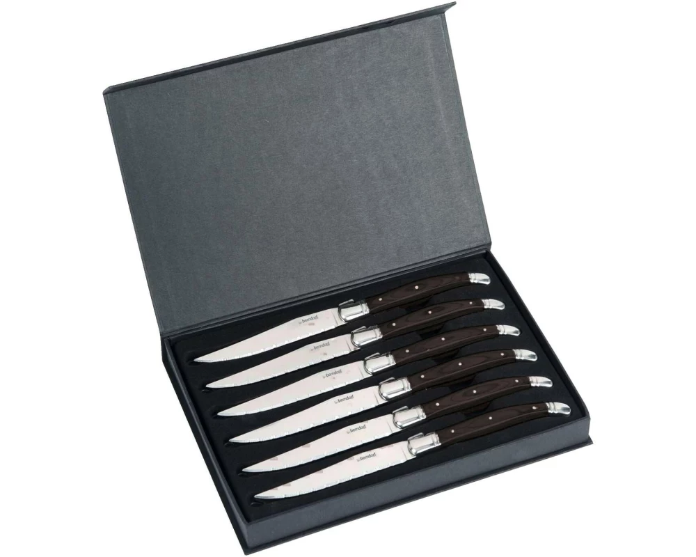 Berndorf Steakmesser-Set Pakka 6 Stück, Schwarz