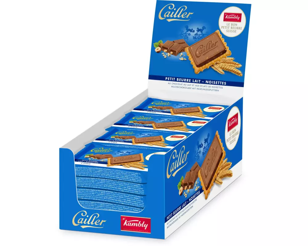 Kambly Guetzli Cailler Petit Beurre Noisettes 16 x 41 g