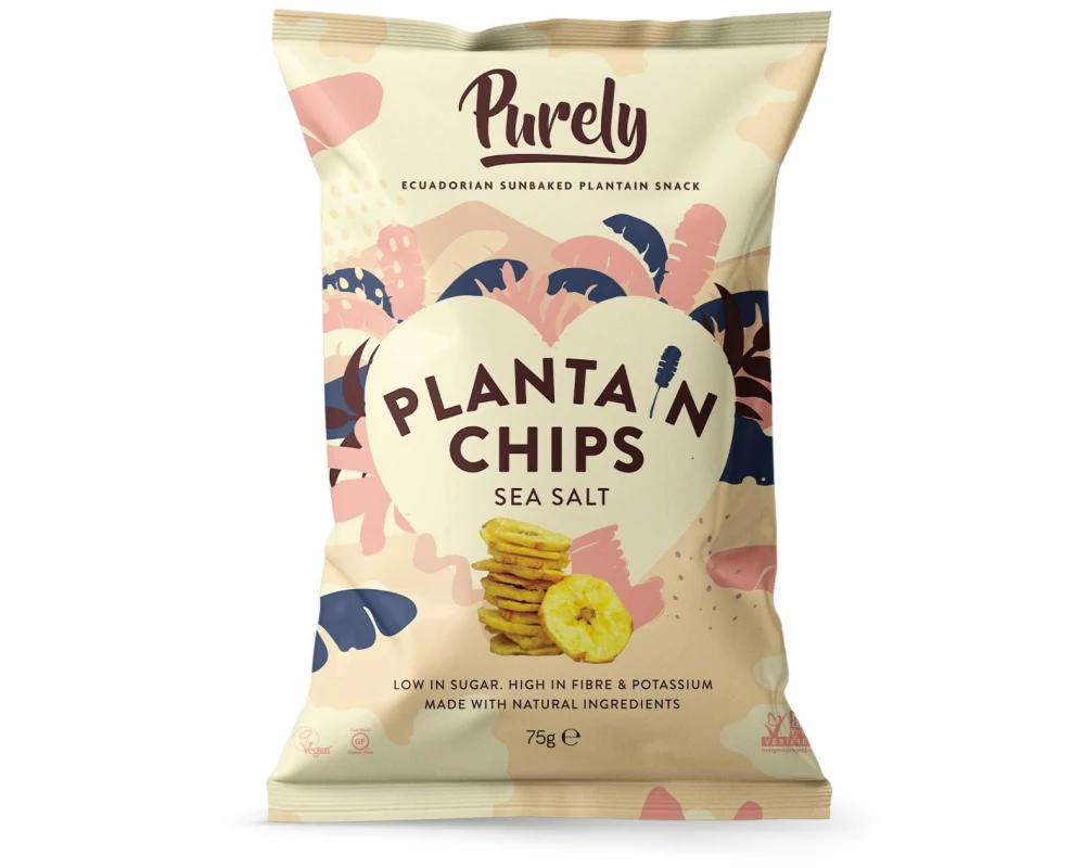 Purley Kochbananenchips Sea Salt 75 g