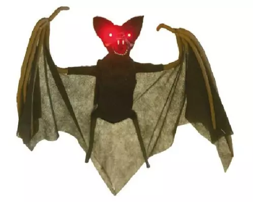 Dekomat AG Aufhänger Fledermaus mit roten Augen 1 Stück, Schwarz