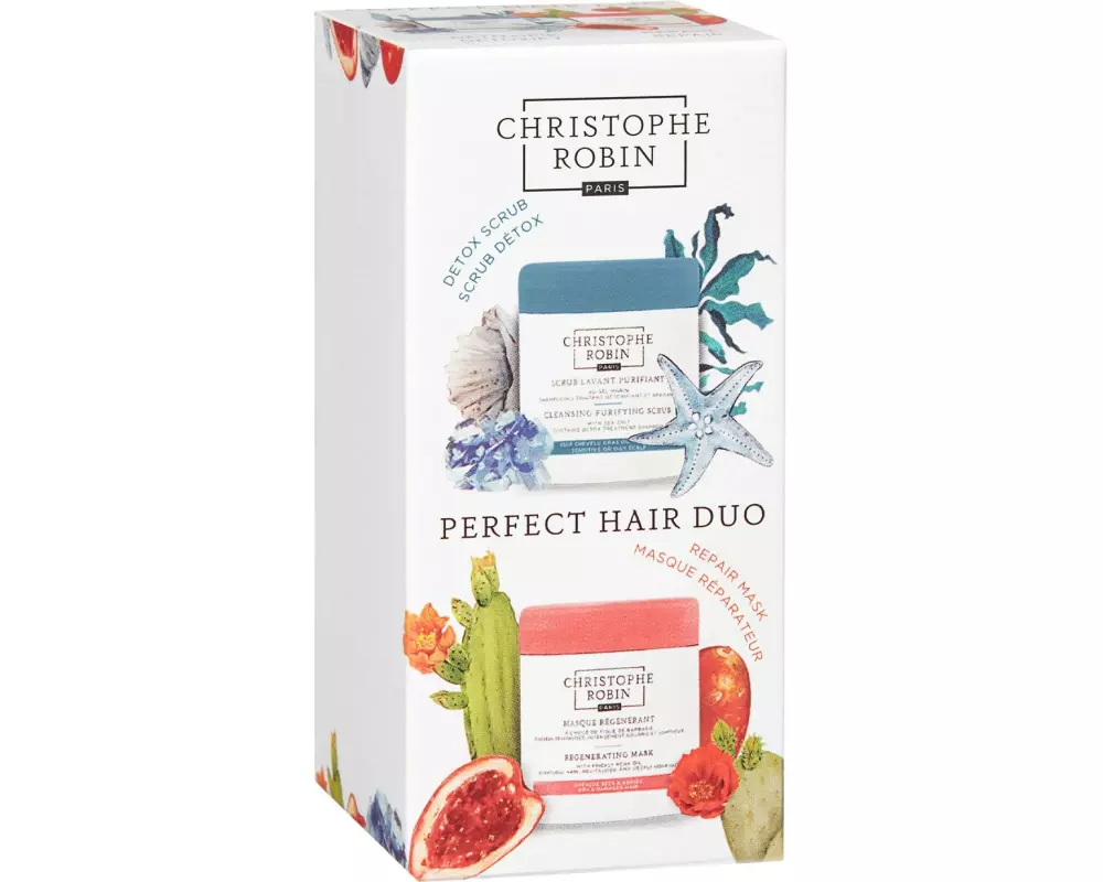 christophe robin Haarpflege-Set Perfect Hair Duo 2x 40 ml