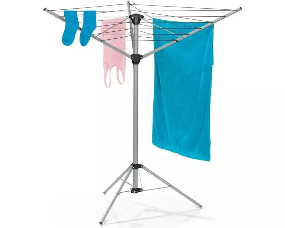 EASYmaxx Wäschespinne Platzwunder Offen: 28 x 76 x 144 cm, 16 Meter