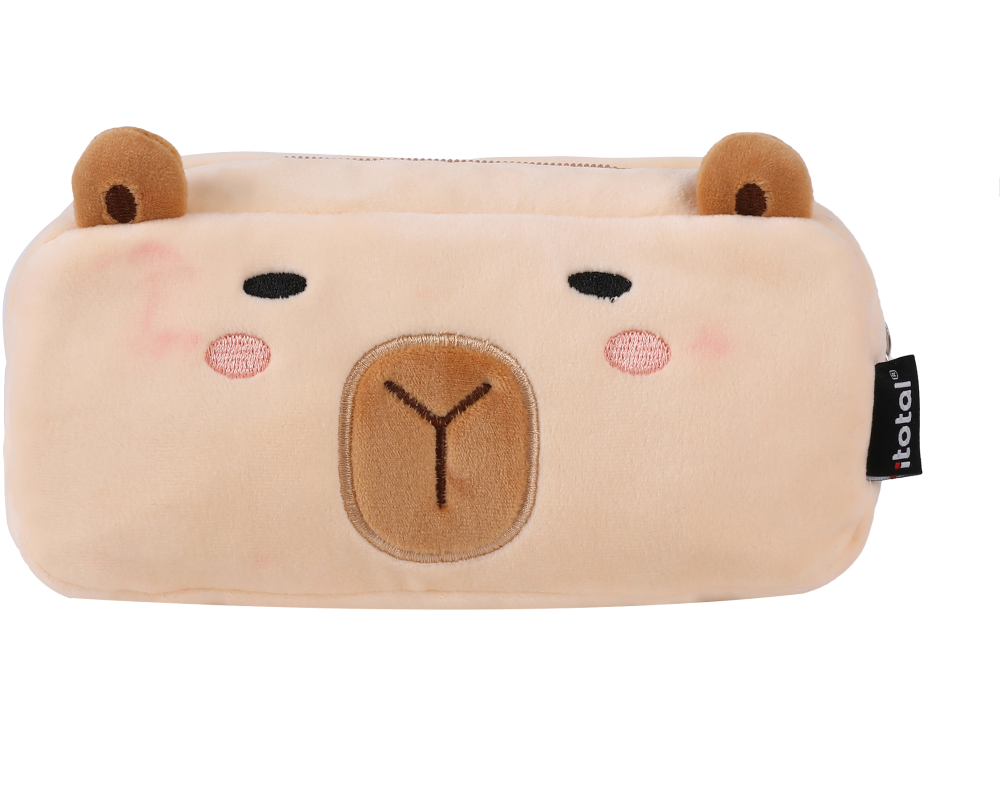 I-TOTAL Etui Plüsch XL2868A Capybara 20x8x8cm