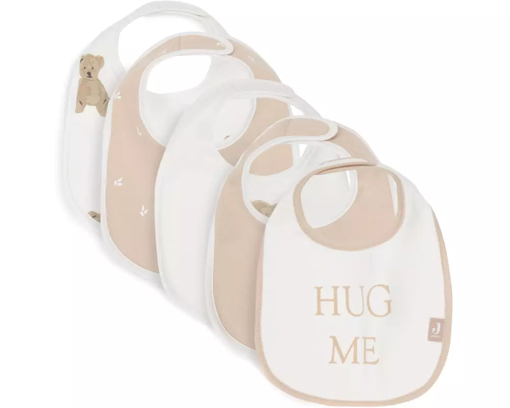 Jollein Lätzchen 5er Set Teddy Bear/Harvest 27 x 22 cm