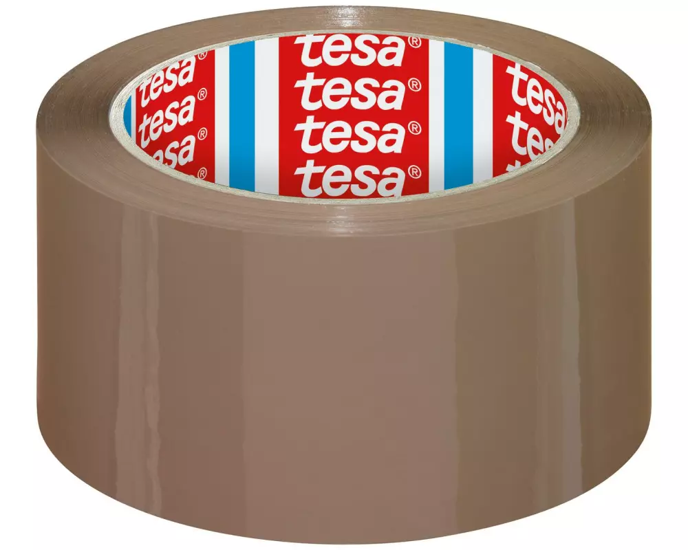 tesa Verpackungsband 4195 PP PV4 55 mm x 66 m, Braun