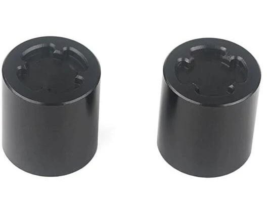 RC4WD Radmuttern M4 Rear Hub Schwarz, 2 Stück, 1:8