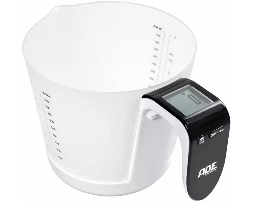 ADE Küchenwaage Franca Schwarz/Weiss