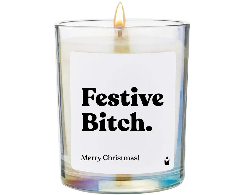ChattyCandles Weihnachtskerze Festive Bitch 6.7 x 8 cm