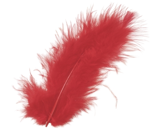 KNORR PRANDELL Marabufedern 10cm 6619150 rot 15 Stück