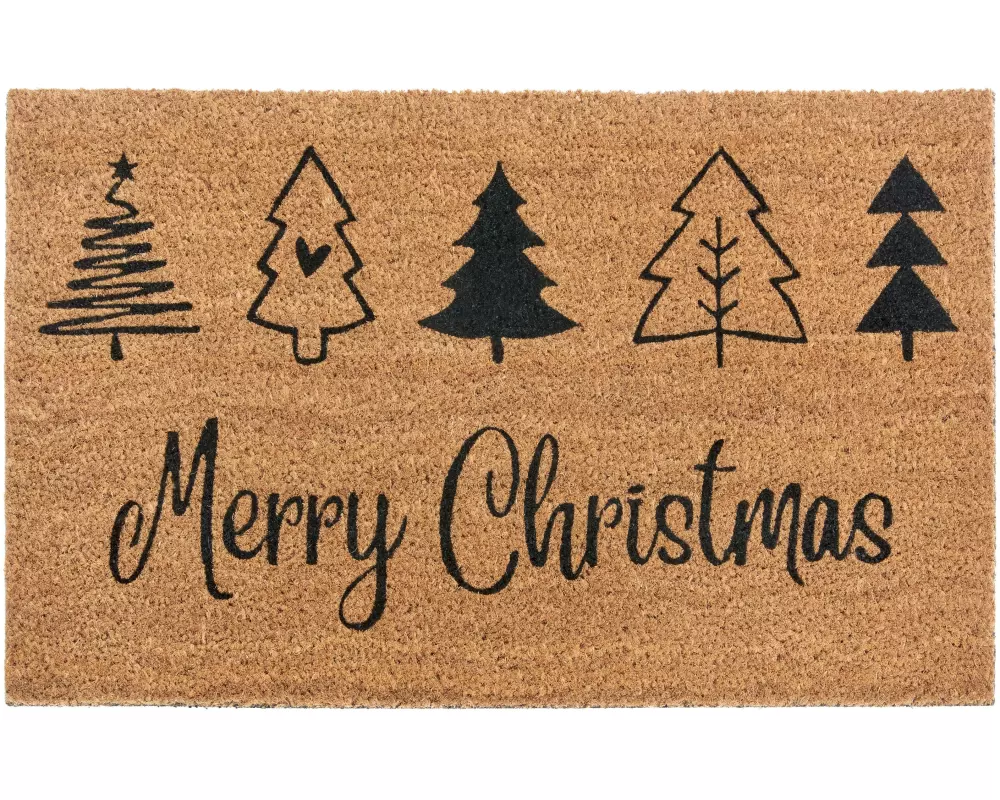 Hanse Home Fussmatte Christmas Trees 45 cm x 75 cm