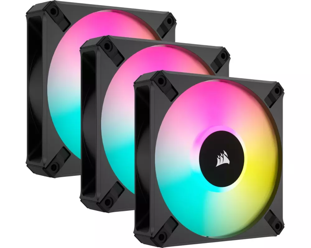 Corsair PC-Lüfter iCUE AF120 RGB Elite Schwarz, 3er Pack