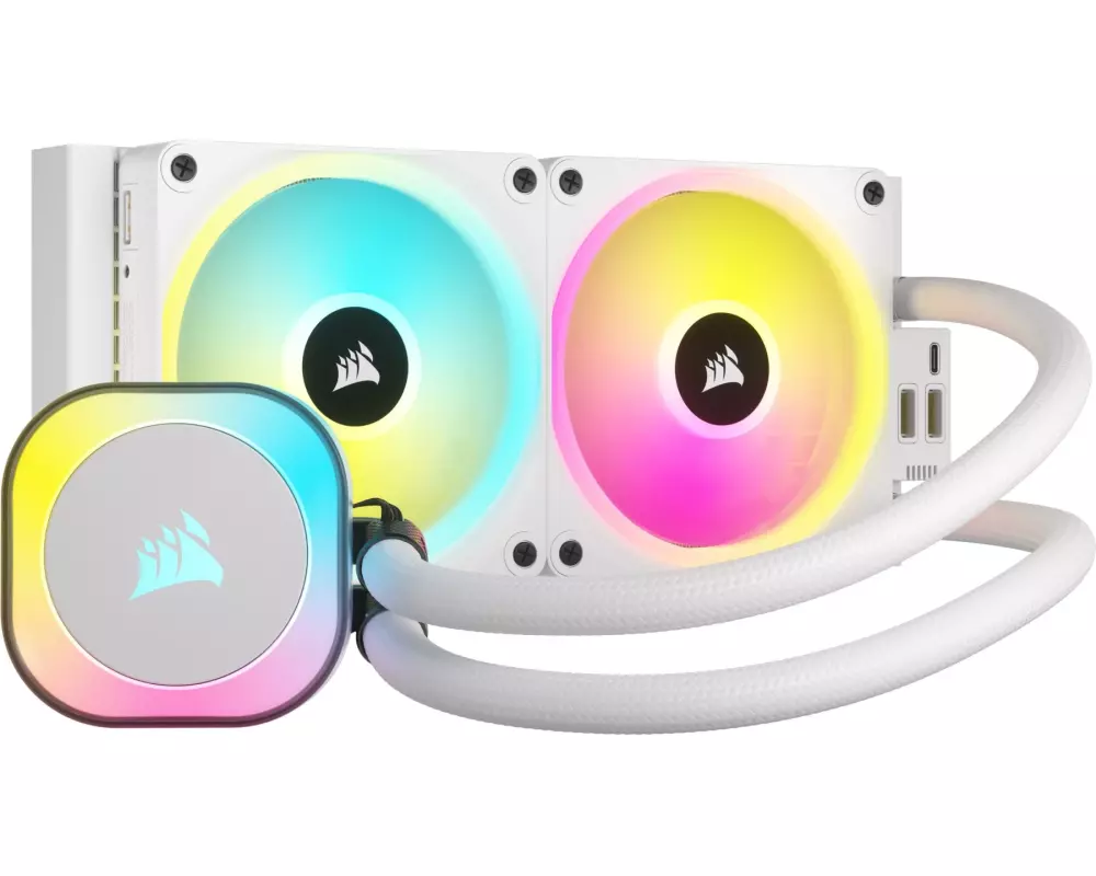 Corsair Wasserkühlung iCUE LINK H100i RGB Weiss
