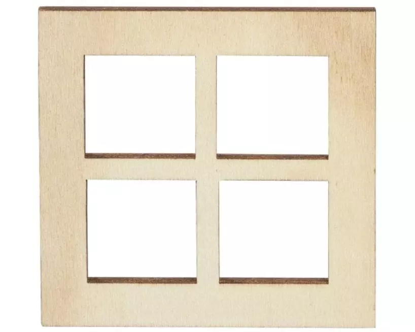 HobbyFun Mini-Haus Fenster 3 Stück