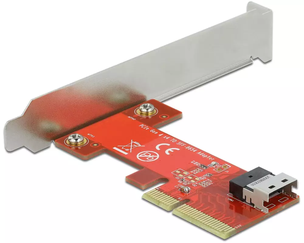Delock Host Bus Adapter PCI-Ex4v4 - 1x SFF-8654 4i NVMe